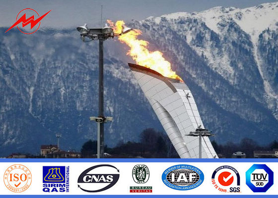 Mastpfostenbeleuchtung des 45m Fußballstadions hohe mit anhebendem System