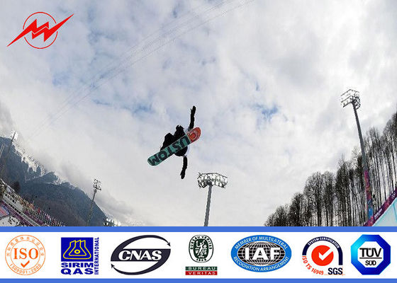 25m concial hohe Mastpfosten-Piazzabeleuchtung mit anhebendem System