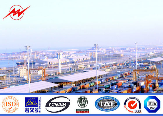 35m polygonale hohe Mastpfosten-Sportzentrumbeleuchtung mit anhebendem System