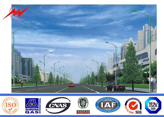 2.75mm 12m doppelter Arm galvanisierten Stahl-Polen malen für Straßenbeleuchtung