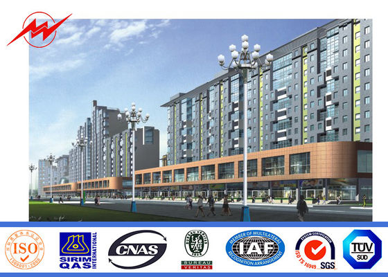 HDG 3mm 10m verdoppeln Outreach galvanisierter Stahl-Pole mit dem Querarm