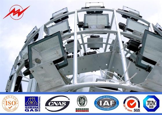 Heißes Bad galvanisierte heraus Mast-Pfostenlicht der Tür hohes für Sportzentrum