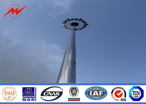 Hohes Weisenpulver beschichtete hohe Mastlichtmaste mit anhebendem System