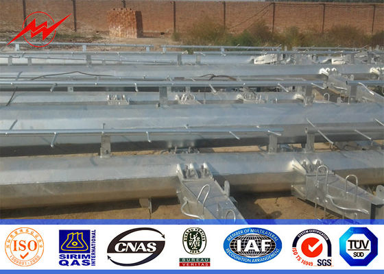 Heißes Bad galvnaized Höhe Electric Powers Pole 8m für Übertragungsleitung 132KV