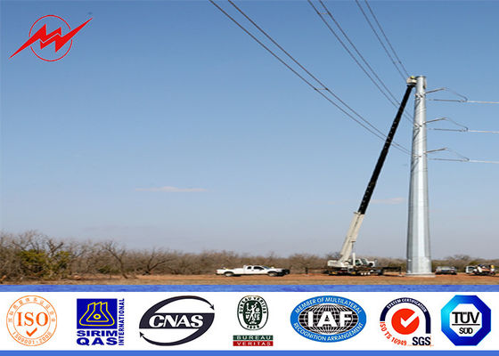 Elektrische Höhe des Strommasts 22m konischer 3.5mm Stärke mit drei Abschnitten für Getriebe