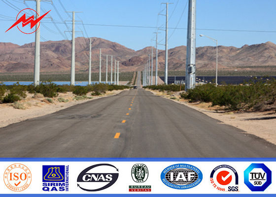 Elektrische Höhe des Strommasts 22m konischer 3.5mm Stärke mit drei Abschnitten für Getriebe