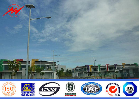 12m einarmige Straßen-Solarenergie heller Pole für äußeres beleuchtendes 18v/45w