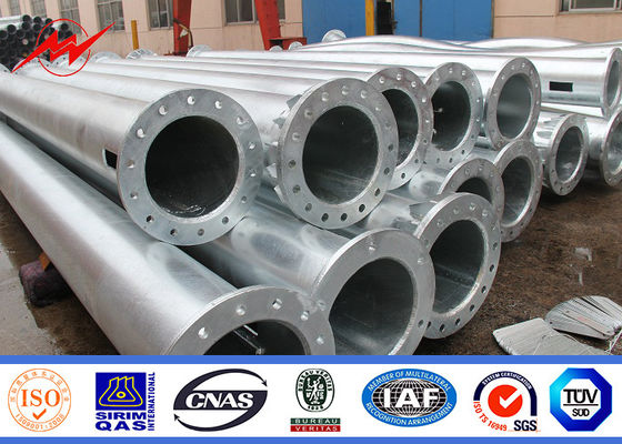 Malender galvanisierter Stahl-Pole einer Abschnitt der Fahrstraßen-2.5mm mit Querarm zwei