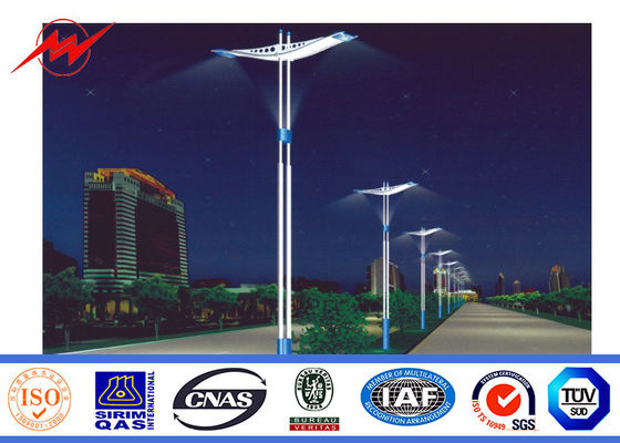 Malender galvanisierter Stahl-Pole einer Abschnitt HDG 3mm für Straßen-Beleuchtung
