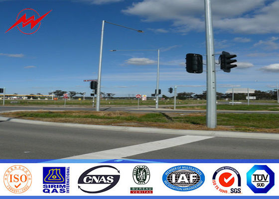 8mm 3.5mm Pfostenstärke galvanisierte Stahl-Polen für Straßenlandstraßenlicht