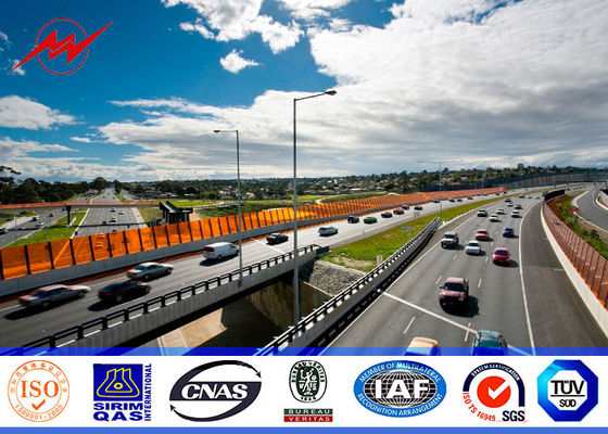 8mm 3.5mm Pfostenstärke galvanisierte Stahl-Polen für Straßenlandstraßenlicht