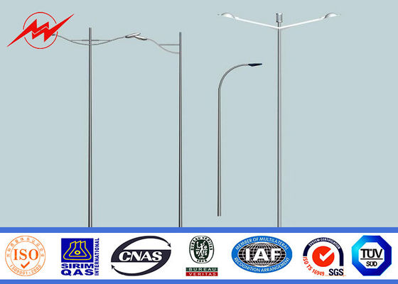 6m Doppeloutreach Eco-Pulver-Beschichtung außerhalb der Windgeschwindigkeit Fahrstraßen-hellen Polen 160km/h