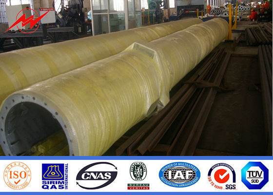 Röhrentelekommunikations-Monopole Freileitungsmast mit Pulver-Beschichtung