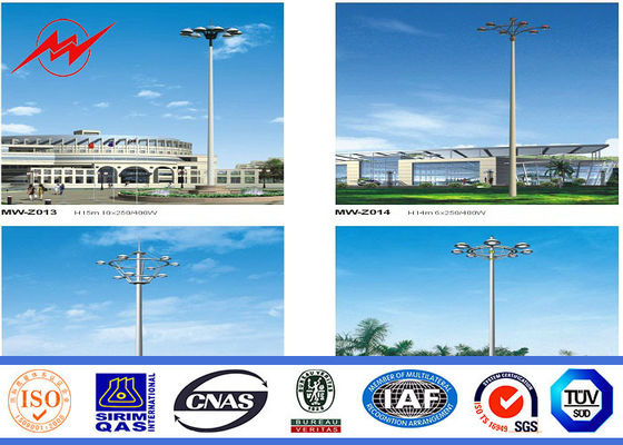 Runder hoher Mast Pole der Malerei-60M mit anhebendem System für Piazza-Beleuchtung