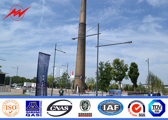 11m Pulver, das doppeltes Arm-Straßen-Parken helle Polen beschichtet, imprägniern warm gewalzten Stahl