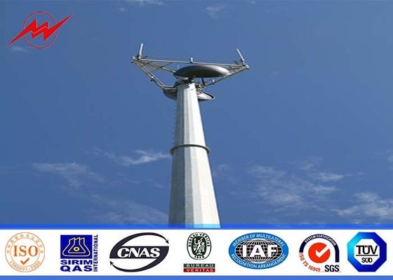 Spitzte sich Mono- Pole beweglicher Handy-Turm des Stahl-100ft/zu,/angeflanschte Stahl-Polen