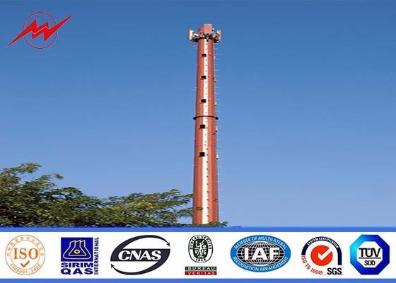 Spitzte sich Mono- Pole beweglicher Handy-Turm des Stahl-100ft/zu,/angeflanschte Stahl-Polen