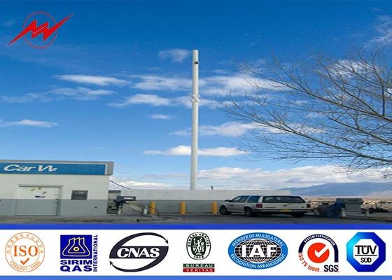 Spitzte sich Mono- Pole beweglicher Handy-Turm des Stahl-100ft/zu,/angeflanschte Stahl-Polen