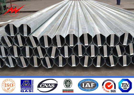 NGCP 8 versieht 30FT Stahl-Strommast für Verteilung der elektrischen Leistung 69KV mit Seiten