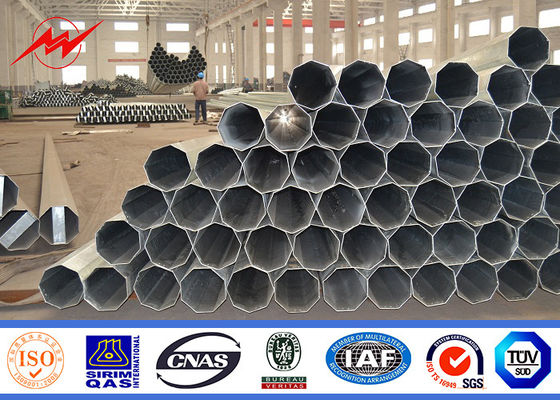 Achteckiger 40FT Stahlstrommast 138KV für Getriebe der elektrischen Leistung