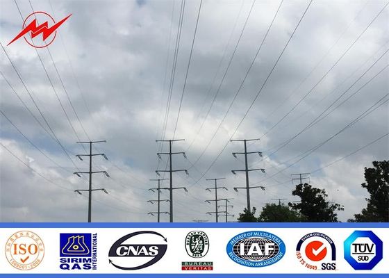 Röhren-/Gitter-Stahlgalvanisations-elektrische Leistung Pole für Übertragungsleitung