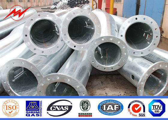 12m galvanisierte 2.5mm quadratische helle Polen Pulver-Beschichtung mit den Querarmen