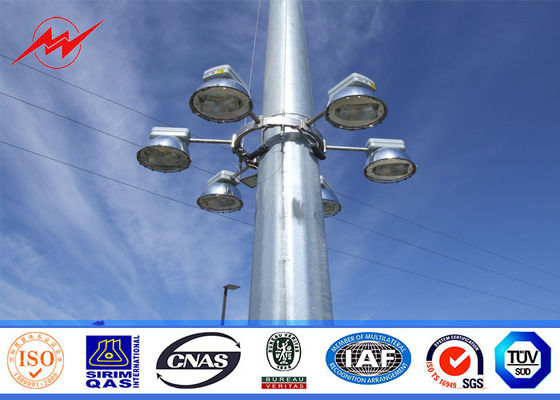 Galvanisierter 30M hoher Mast Pole mit Handkurbel für Parkplatz-Beleuchtung