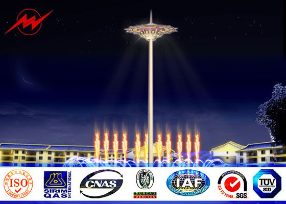 30M 12 Lichter hoher Mast Pole mit rasing System 300kg für Fußballplatz