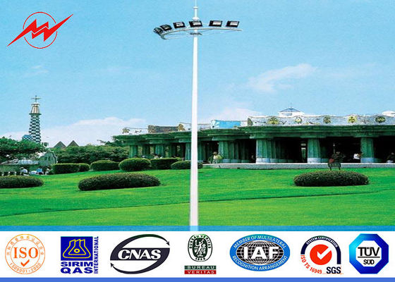 Drei Abschnitte 20M achteckiger hoher Mast Pole mit elektrischem rasing System der Plattform nicht