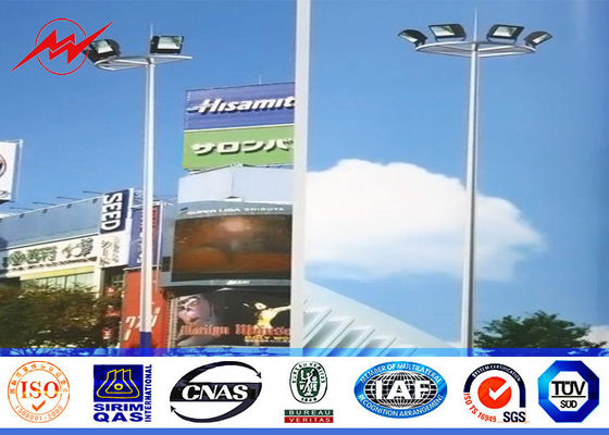 Differernt-Abschnitte 22M runder hoher Mast Pole mit Operationsplattform-Leiterschutz