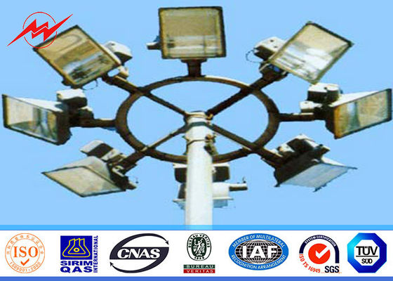 Differernt-Abschnitte 22M runder hoher Mast Pole mit Operationsplattform-Leiterschutz