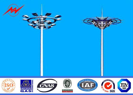 Pulver, das 30M hohen Mast Polen, kommerzielle helle Polen im Freien mit anhebendem System beschichtet