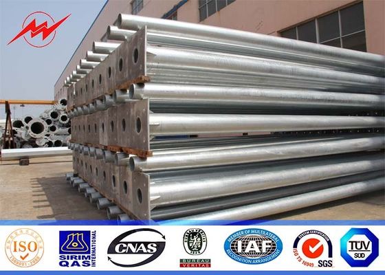 Spannung 135kv 16sides 70ft Stahl- Strommast für Vor-stational Verteilungslinie mit Stahlkopfplatte