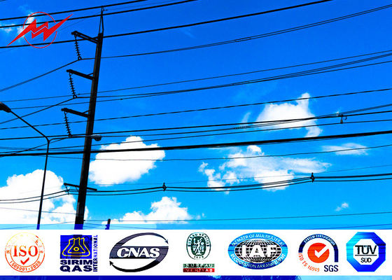 NGCP 8 versieht 50FT Stahl-Strommast für Verteilung der elektrischen Leistung 69KV mit Standard AWS D1.1 mit Seiten