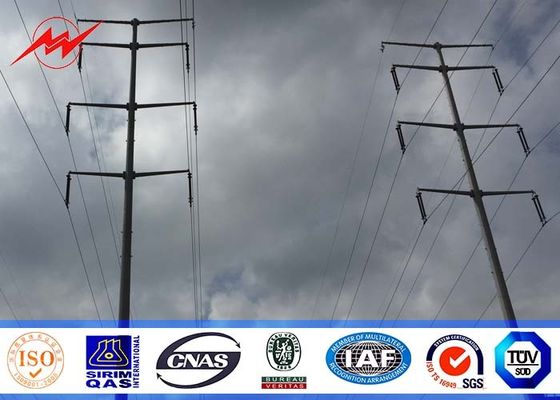 8M multisided 300kg Stärke der Last 3mm Stahlstrommast für Pakistan-BADEKURORT Stromprojekt