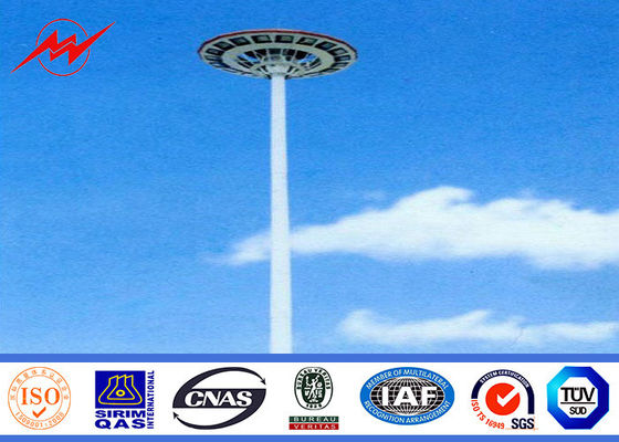 Galvanisierter sich verjüngender 30m hoher Mast heller Pole, helle Wohnpolen im Freien