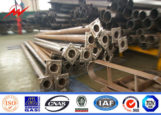 Galvanisierter sich verjüngender 30m hoher Mast heller Pole, helle Wohnpolen im Freien