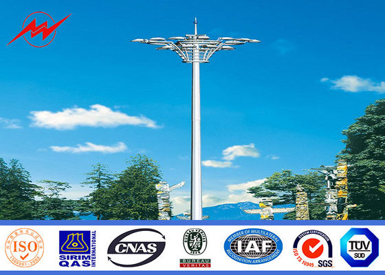 Goldene schweißende hohe Mast-Lichtmaste der Farbe15m für Flughafen/Schule/Landhäuser