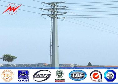 Stahlmaterial Strommasts Q345 10M 2.5KN für Verteilungsenergie Afrikas Electicity mit Galvanisation