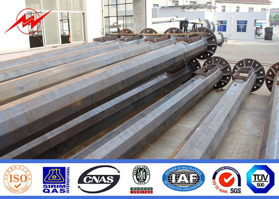 Erträglicher runder heißes Bad-galvanisierter hoher Stahlmast heller Pole für Quadrat