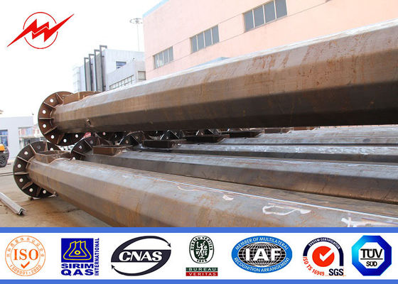 Erträglicher runder heißes Bad-galvanisierter hoher Stahlmast heller Pole für Quadrat