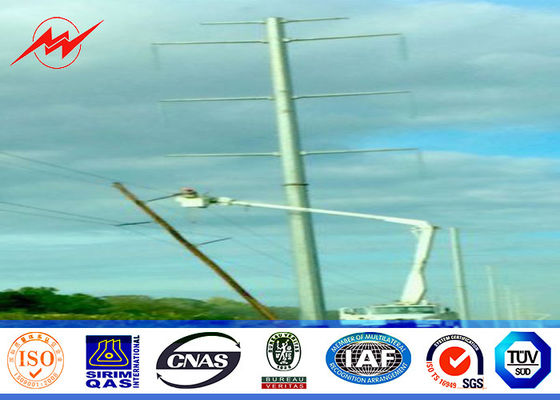11.8M 50KN 6mm Thikcness Stahlstrommast für Turm der elektrischen Leistung