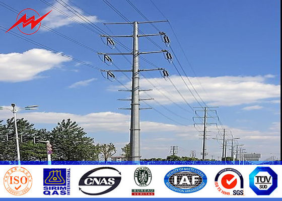 Stärke-Bitumen-Flutlicht Pole 15M Höhen-6mm für Hochspannungsübertragungsleitung