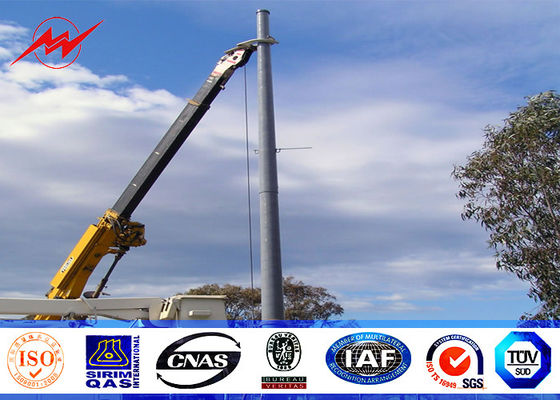 Achteckige Niederspannung 8M röhrenförmige Stahlkonstruktionen Electric Power Pole 69kv