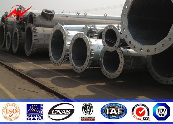 15M 2.5KN 5mm Stärke Stahl- Röhren-Pole mit galvanisiertem kletterndem Bolzen