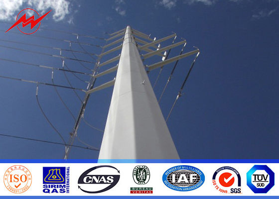 Einzelner Stromkreis 69kv galvanisierte kommerzielles Längen-Stahlbitumen heller Polen 200mm