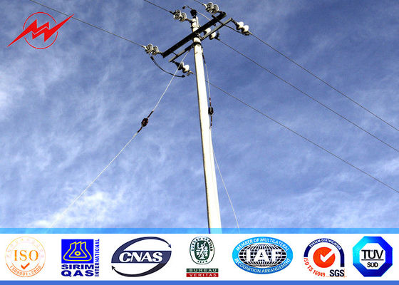 70ft Stahlkopfplatte-Schweißens-Stahlelektrische leistung Pole 69kv Lasts-1250kg