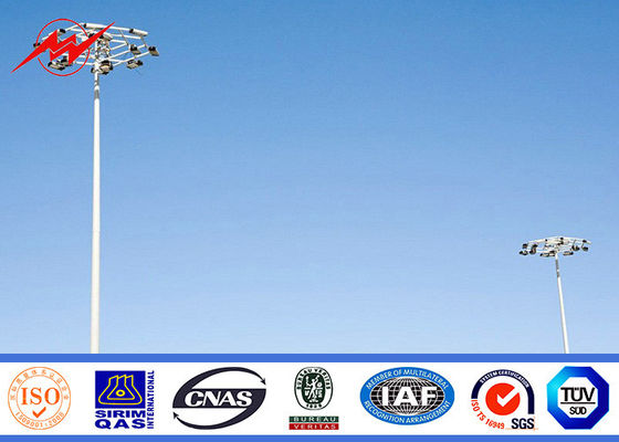 35M runder galvanisierter Stadions-hoher Mast heller Pole mit anhebendem System 400kg Rasing