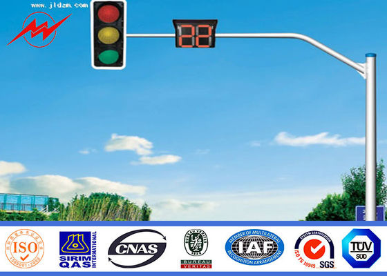 Achteckige Stahlstraßen-Lichtmast-Verkehrs-Lichtsignale mit Pulver-Beschichtung