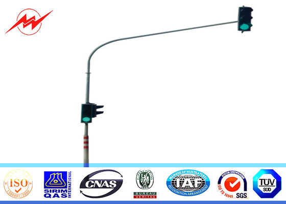 6m einzelne Klammer galvanisierte Stärke Verkehrs-Straßenlaterne-Polen 3mm